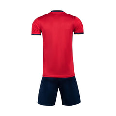 Design Jerseys of Football Rhombus Red