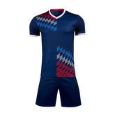 Design Jerseys of Football Blue Rhombus