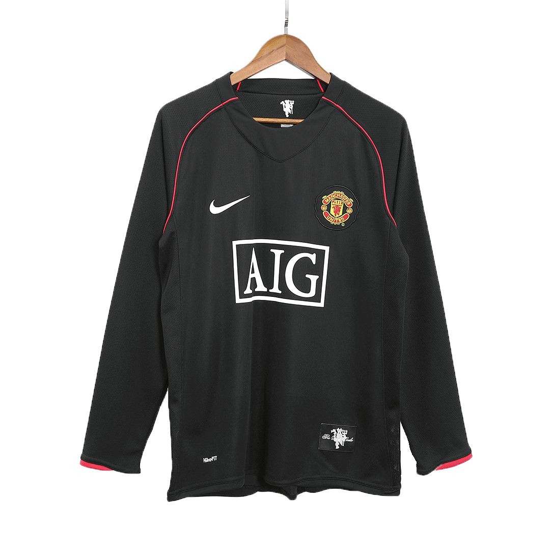 Classic Manchester United Away Long Sleeve Jersey 2007/08-The Jerseys Shop