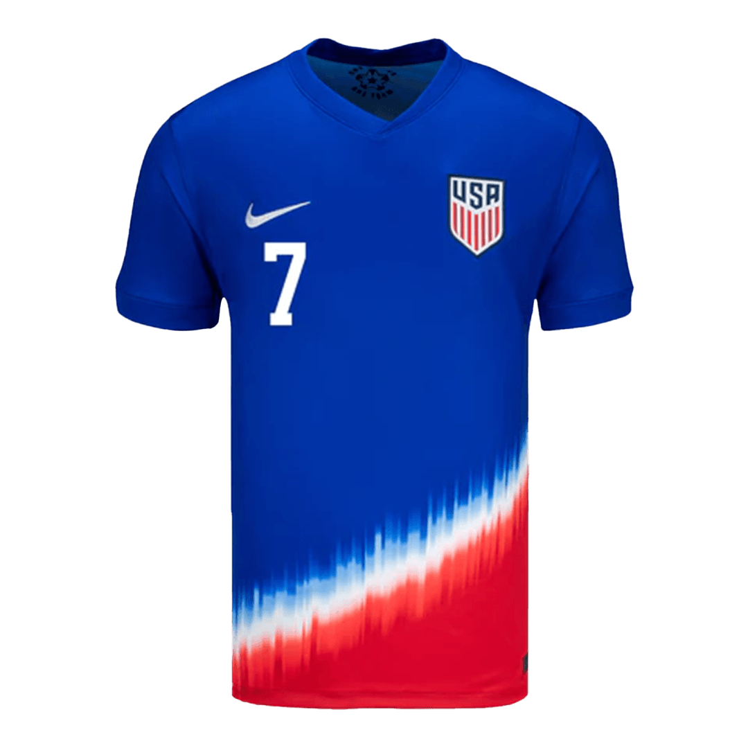 [Super Quality] Men's USA REYNA #7 Away Soccer Jersey Copa América 2024-The Jerseys Shop