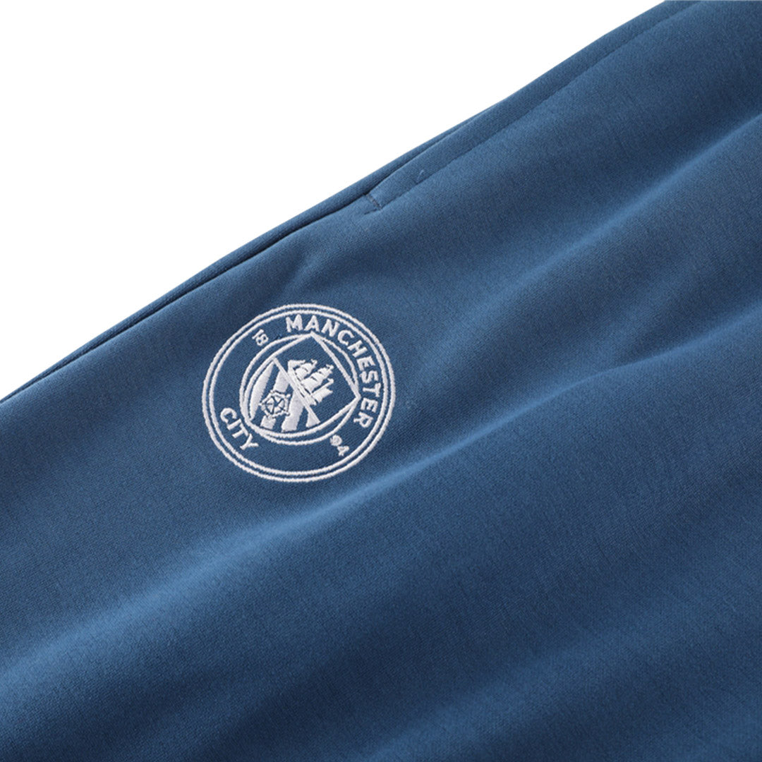 Manchester City Blue Hoodie Training Kit 2024/25 For Adults-The Jerseys Shop