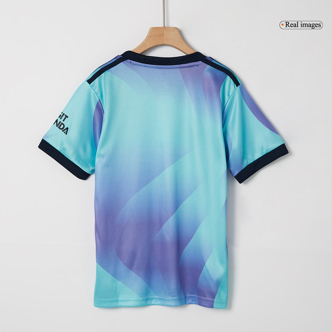 Kid's Arsenal Third Away Jersey Kit(Jersey+Shorts) 2024/25-The Jerseys Shop