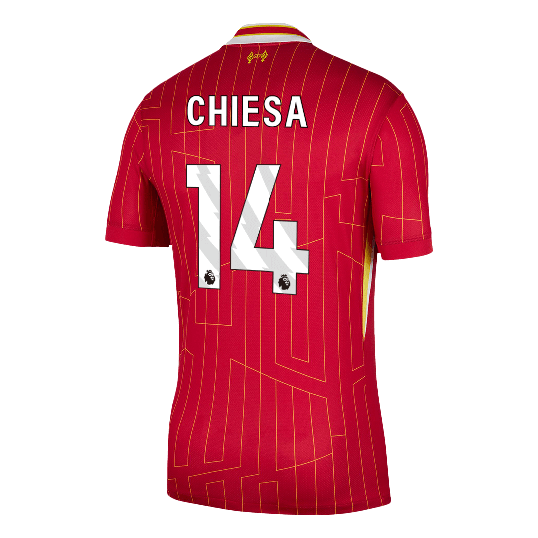 [Super Quality] Men's Liverpool CHIESA #14 Home Soccer Jersey 2024/25-The Jerseys Shop