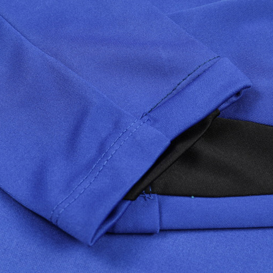Barcelona 1/4 Zip Blue Tracksuit Kit(Top+Pants) 2024/25 for Adults-The Jerseys Shop