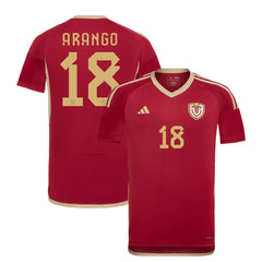 Men's Venezuela ARANGO #18 Home Soccer Jersey Copa América 2024-The Jerseys Shop