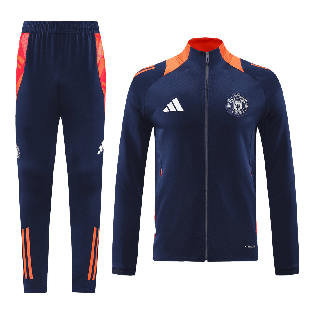 Manchester United Navy Jacket Training Kit 2024/25 For Adults-The Jerseys Shop