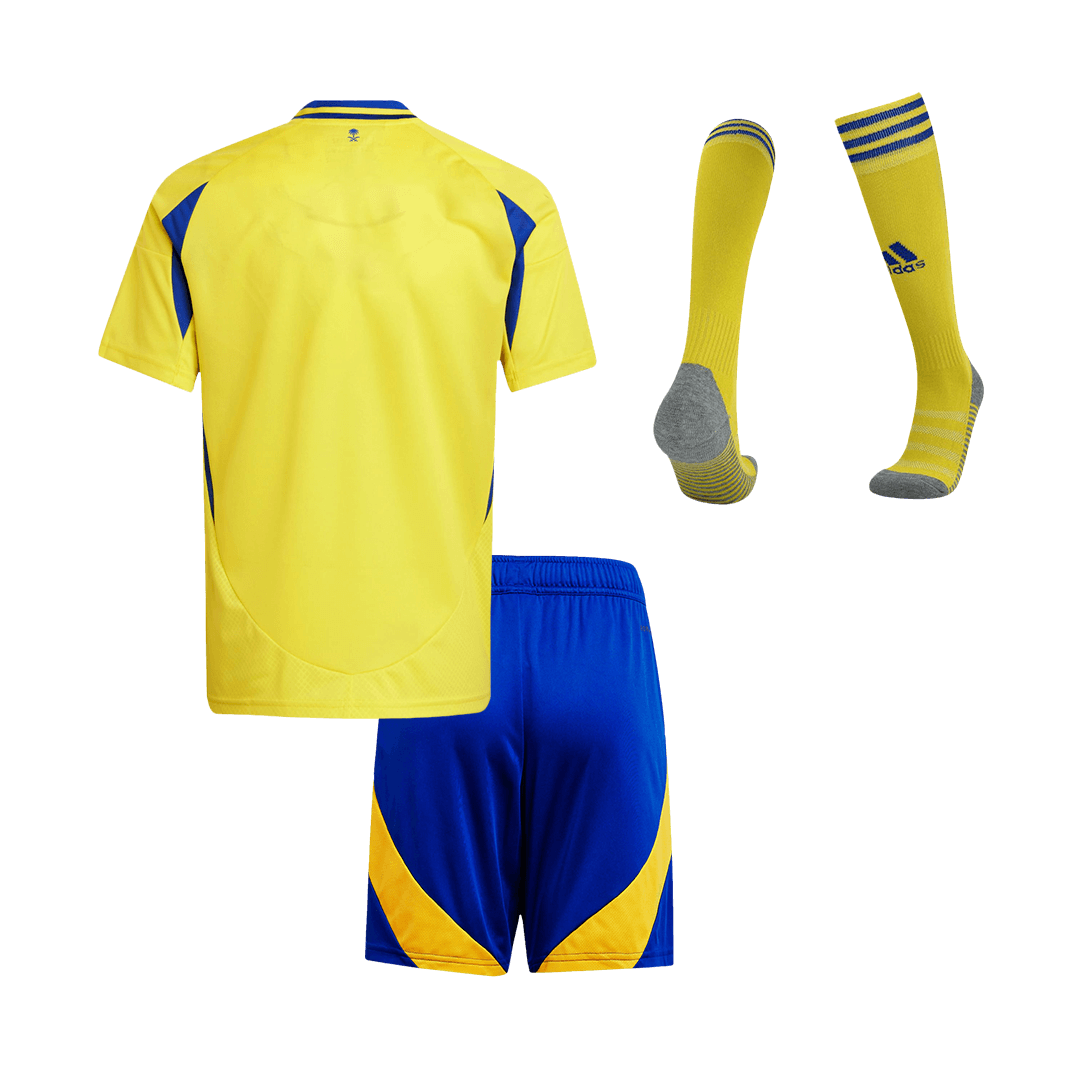 Kid's Al Nassr Home Jersey Full Kit 2024/25-The Jerseys Shop