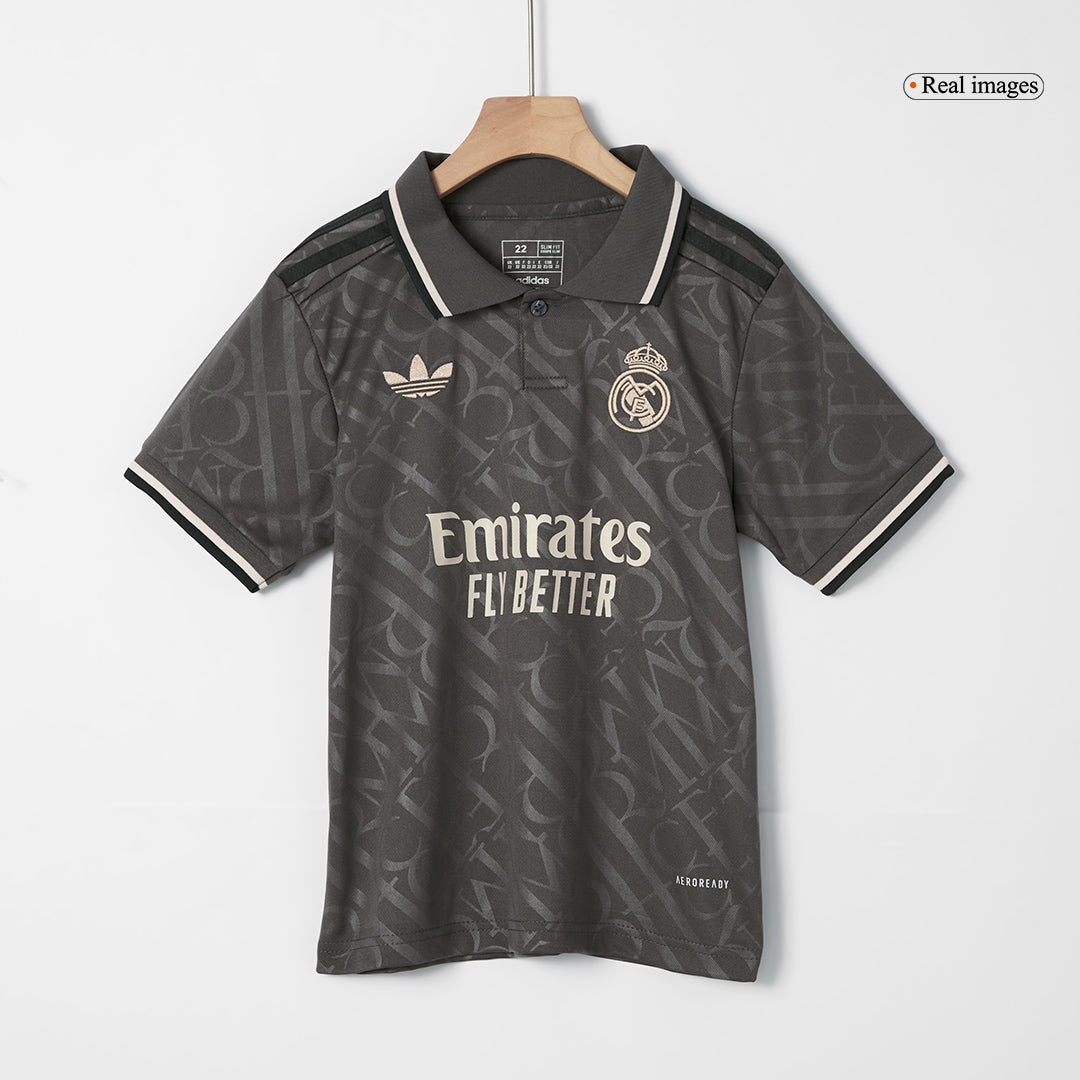 Kid's Real Madrid Third Away Jersey Kit(Jersey+Shorts) 2024/25-The Jerseys Shop