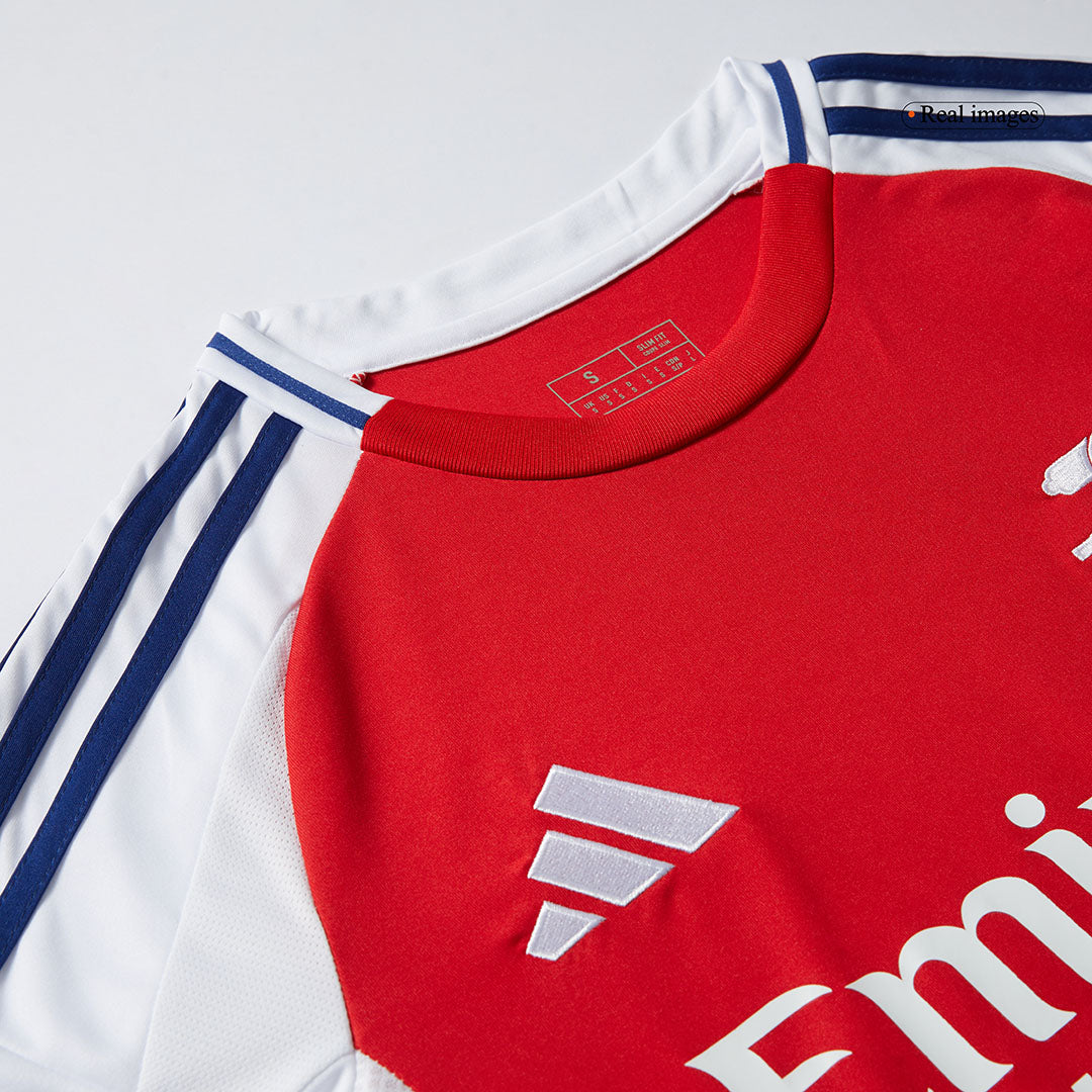 Men's Arsenal Home Long Sleeve Soccer Jersey 2024/25-The Jerseys Shop