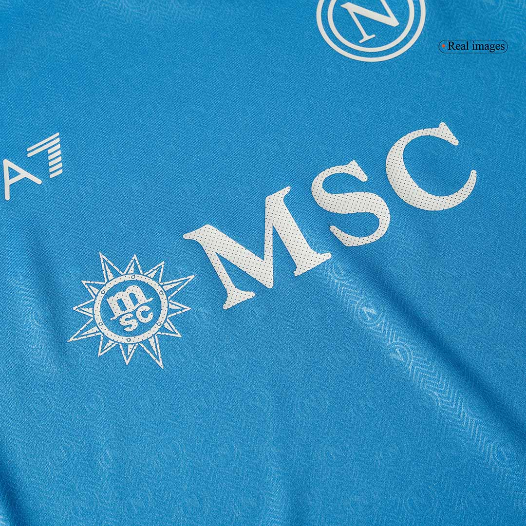 Kid's Napoli Home Jersey Kit(Jersey+Shorts) 2024/25-The Jerseys Shop