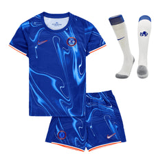 Kid's Chelsea Home Jerseys Full Kit 2024/25-The Jerseys Shop