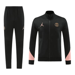 PSG Black Jacket Training Kit 2024/25 For Adults-The Jerseys Shop