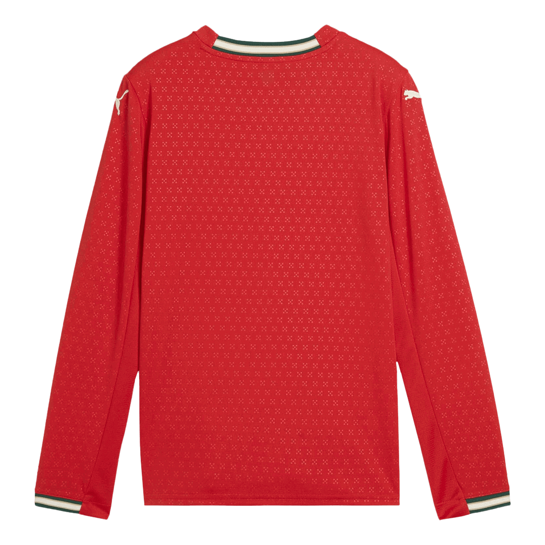 Men's Portugal Home Long Sleeve Soccer Jersey 2025-The Jerseys Shop