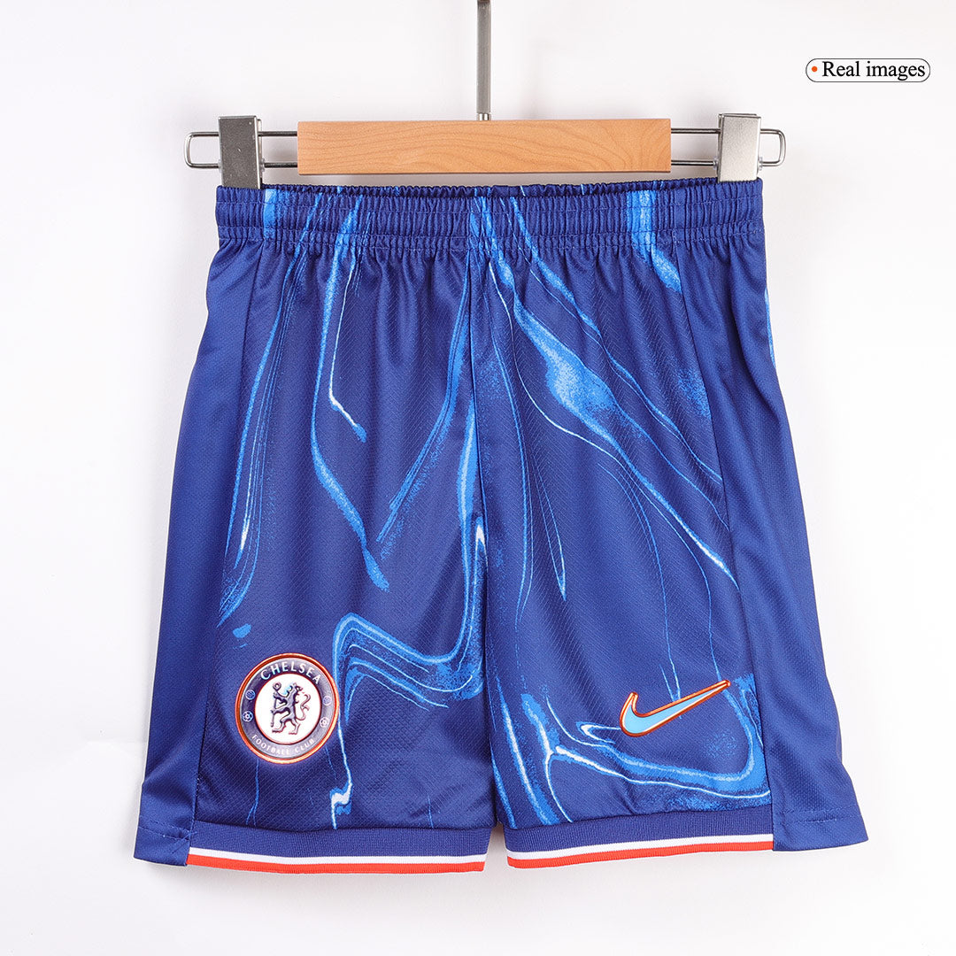 Kid's Chelsea Home Jerseys Kit(Jersey+Shorts) 2024/25-The Jerseys Shop