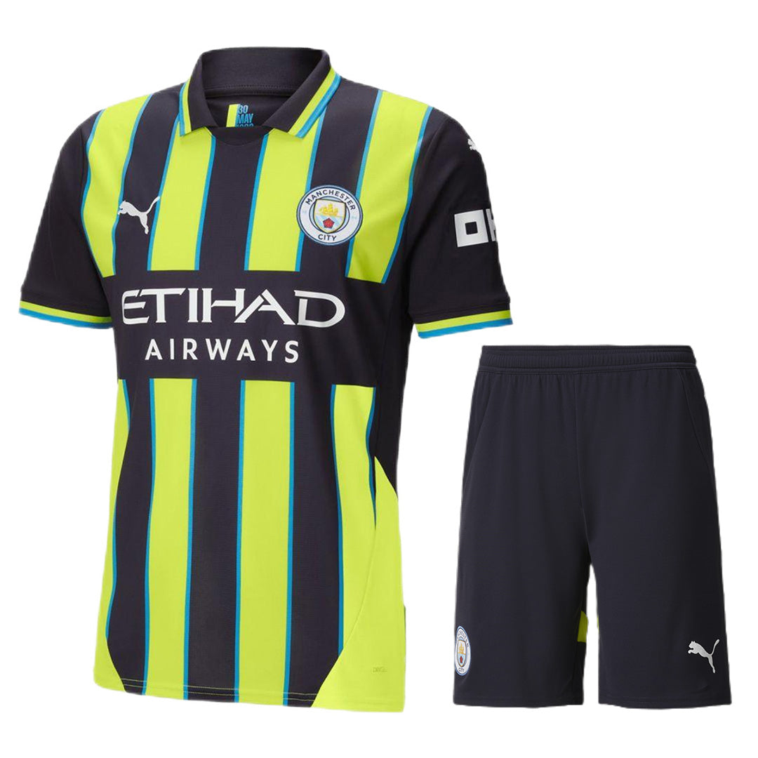 Men's Manchester City Away Jersey (Jersey+Shorts) Kit 2024/25-The Jerseys Shop