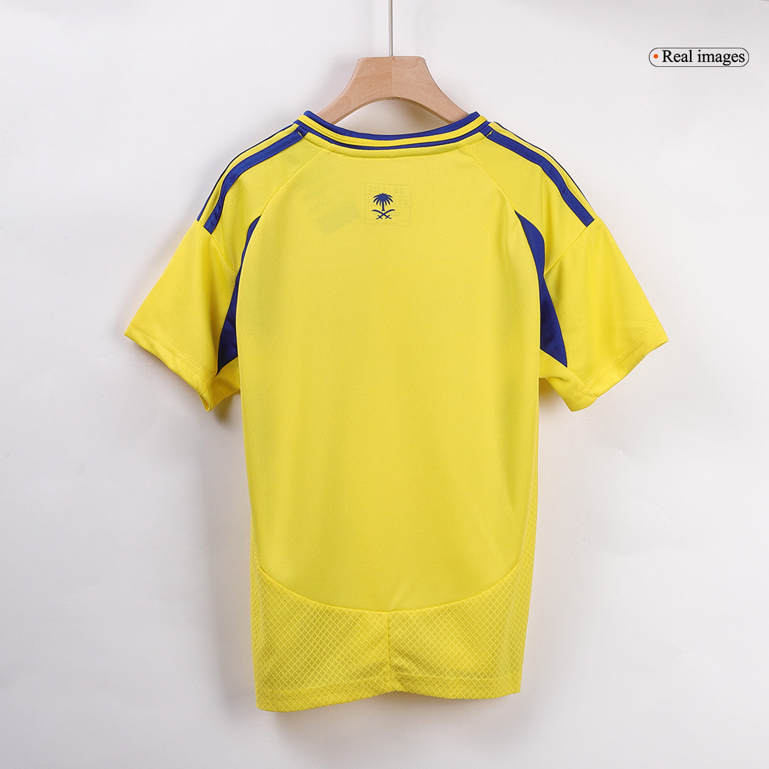 Kid's Al Nassr RONALDO #7 Home Jersey Kit(Jersey+Shorts) 2024/25-The Jerseys Shop