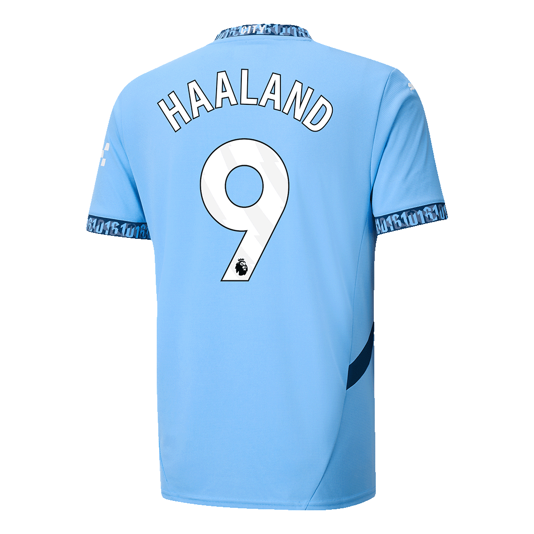 [Super Quality] Men's Manchester City HAALAND #9 Home Soccer Jersey 2024/25-The Jerseys Shop