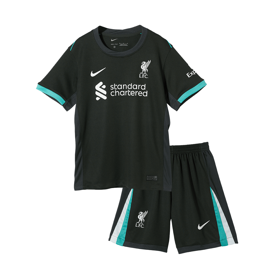 Kid's Liverpool Away Jerseys Kit(Jersey+Shorts) 2024/25-The Jerseys Shop