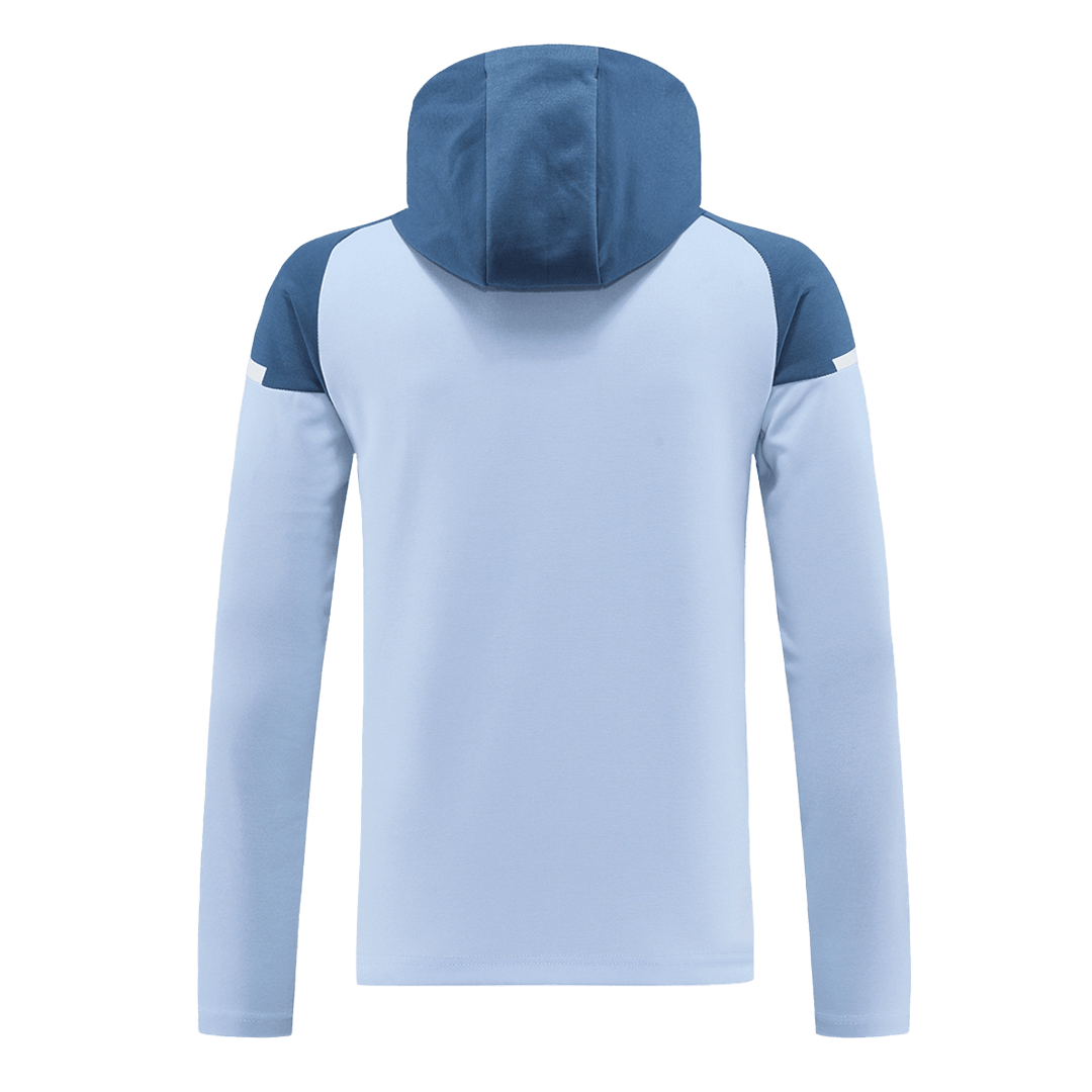 Manchester City Blue Hoodie Training Kit 2024/25 For Adults-The Jerseys Shop