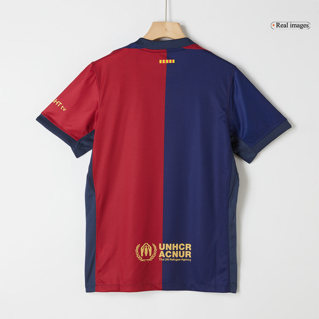 [Super Quality] Men's Barcelona Home Soccer Jersey 2024/25 - Spotify Logo Without Text-The Jerseys Shop