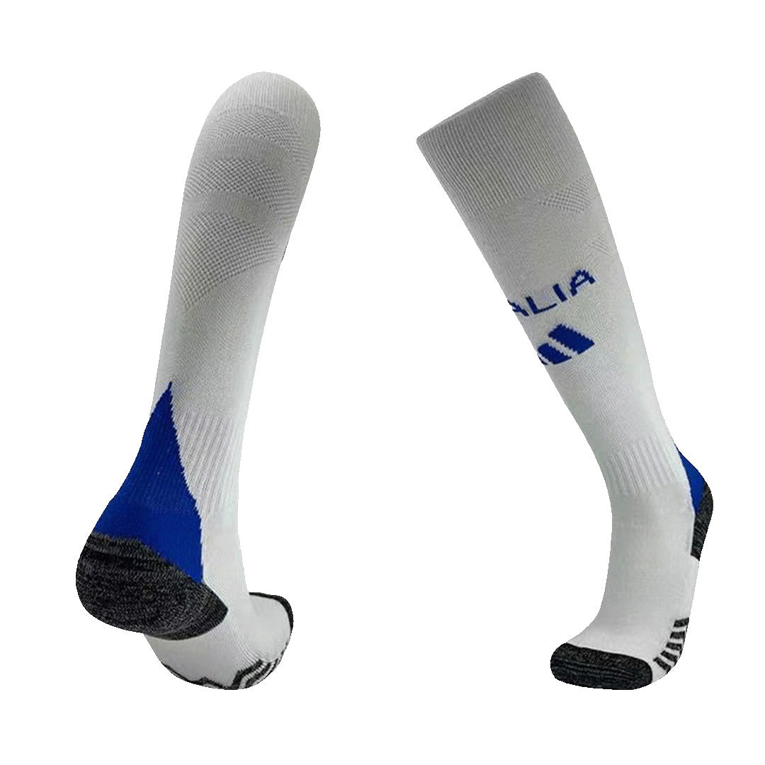 Kid's Italy Away Soccer Socks Euro 2024-The Jerseys Shop