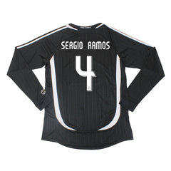 SERGIO RAMOS #4 Classic Real Madrid Away Long Sleeve Jersey 2006/07-The Jerseys Shop