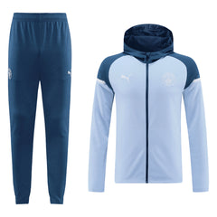 Manchester City Blue Hoodie Training Kit 2024/25 For Adults-The Jerseys Shop