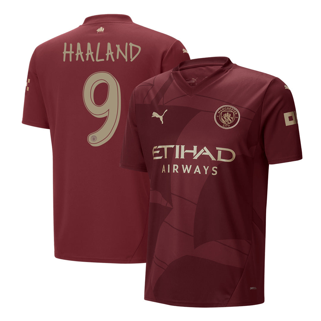 Men's Manchester City HAALAND #9 Third Away Soccer Jersey 2024/25 - UCL-The Jerseys Shop