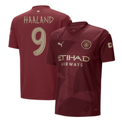Men's Manchester City HAALAND #9 Third Away Soccer Jersey 2024/25 - UCL-The Jerseys Shop