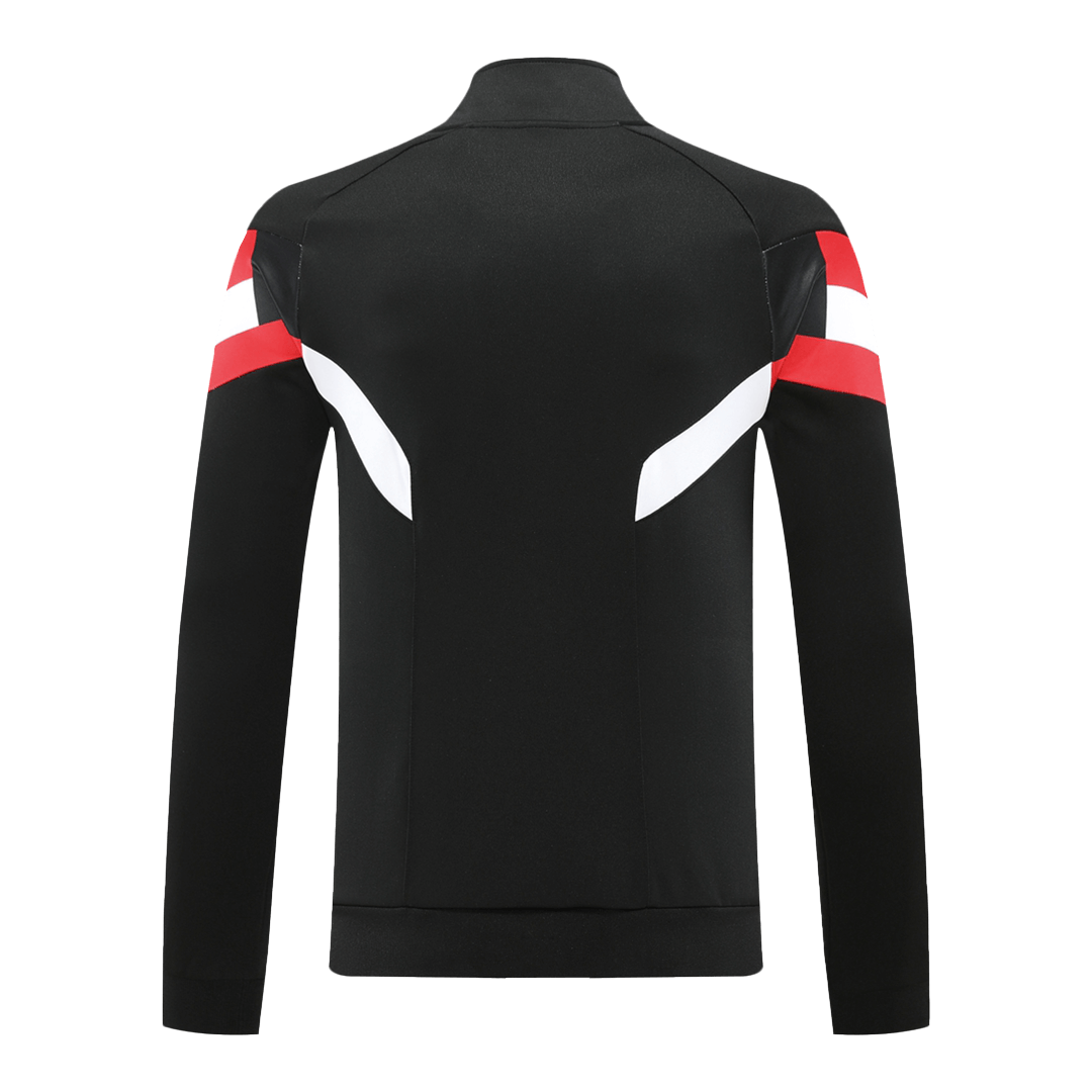 Manchester United Black Track Jacket 2024/25 For Adults-The Jerseys Shop
