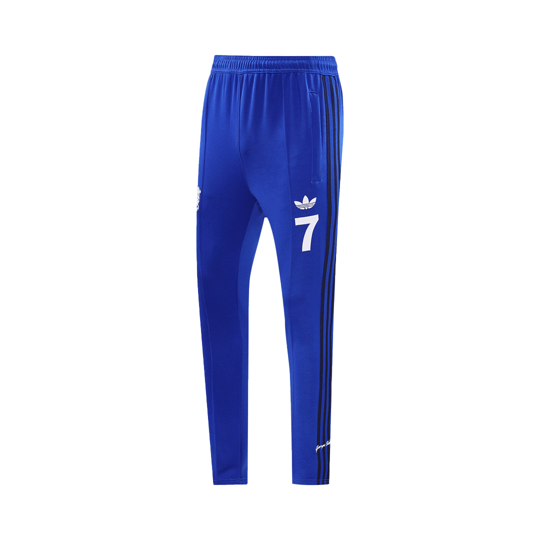 Manchester United X George Best Blue Jacket Training Kit 2024/25 For Adults-The Jerseys Shop