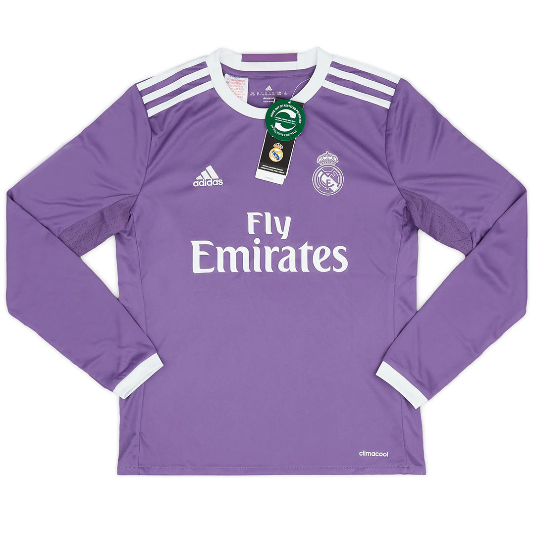 Classic Real Madrid Away Long Sleeve Jersey 2016/17-The Jerseys Shop