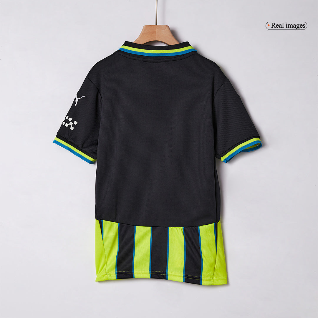 Kid's Manchester City Away Jersey Kit(Jersey+Shorts) 2024/25-The Jerseys Shop