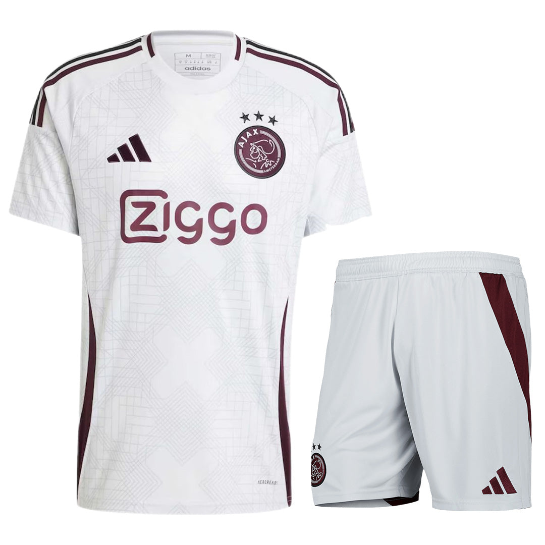 Men's Ajax Third Away Jersey (Jersey+Shorts) Kit 2024/25-The Jerseys Shop