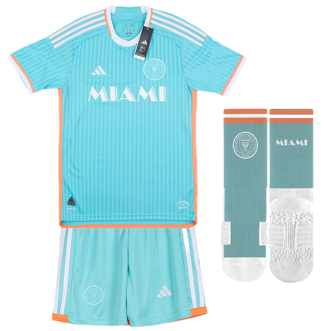 Kid's Inter Miami CF Third Jersey Full Kit 2024-The Jerseys Shop