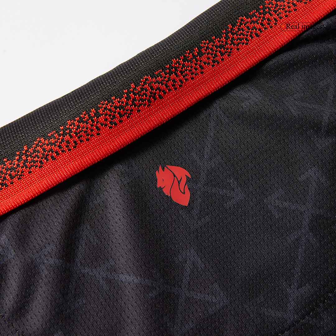 Men's AC Milan x Off-White Fourth Away Jersey (Jersey+Shorts) Kit 2024/25-The Jerseys Shop