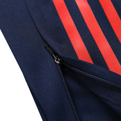 Manchester United 1/4 Zip Red Tracksuit Kit(Top+Pants) 2024/25 for Adults-The Jerseys Shop