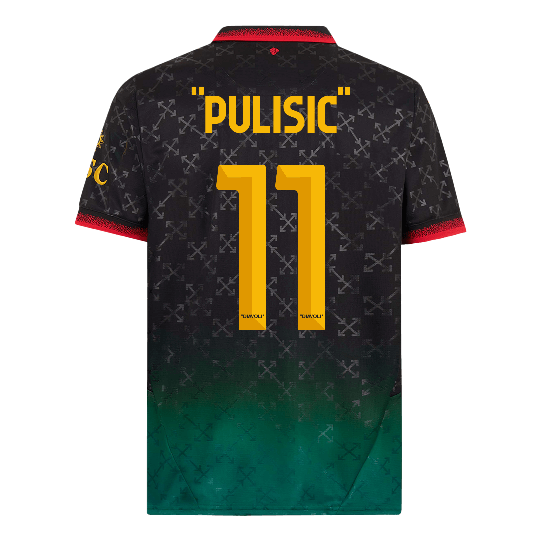 Men's AC Milan 'PULISIC' #11 Fourth Away Soccer Jersey 2024/25-The Jerseys Shop