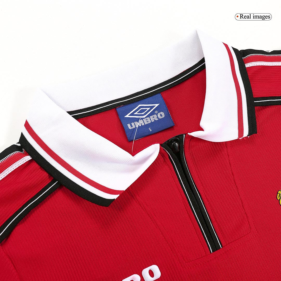 Manchester United Home Retro Long Sleeve Soccer Jersey 1998/99-The Jerseys Shop