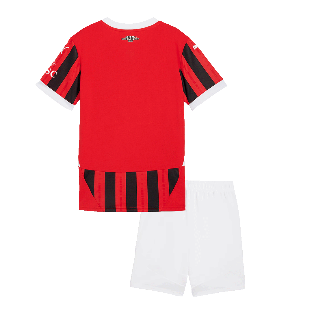 Kid's AC Milan Home Jerseys Kit(Jersey+Shorts) 2024/25-The Jerseys Shop