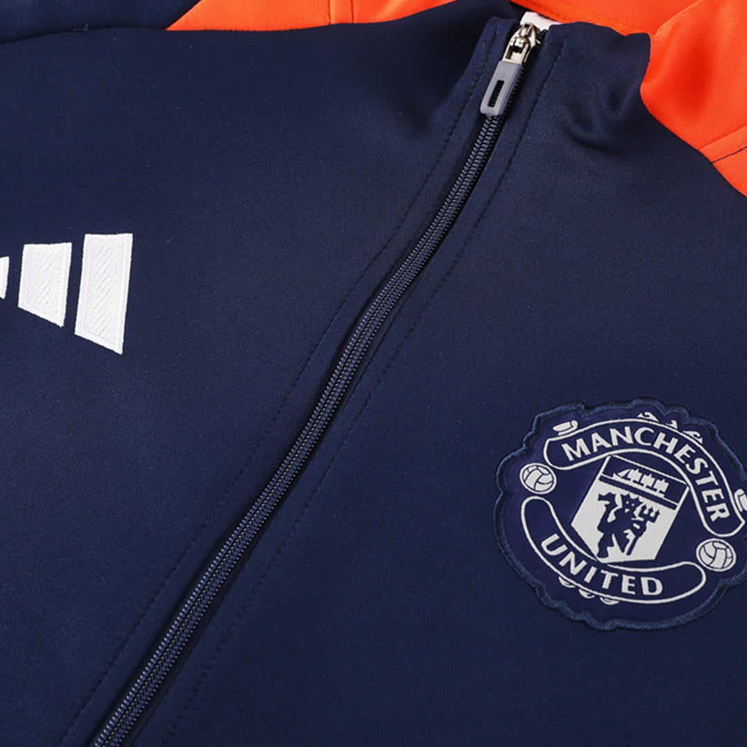 Manchester United Navy Jacket Training Kit 2024/25 For Adults-The Jerseys Shop