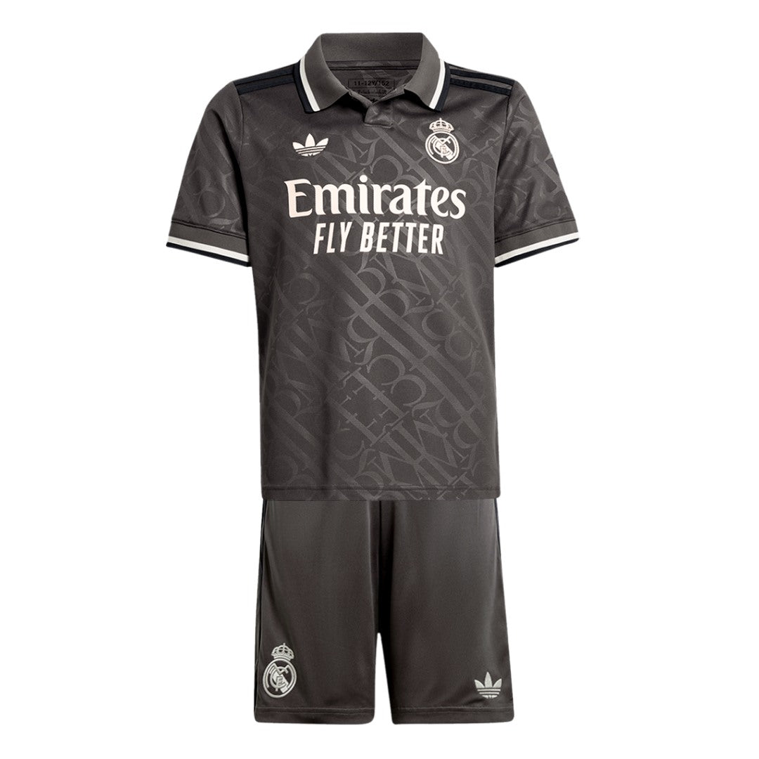 Kid's Real Madrid Third Away Jersey Kit(Jersey+Shorts) 2024/25-The Jerseys Shop