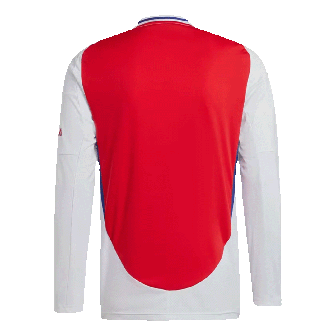 Men's Arsenal Home Long Sleeve Soccer Jersey 2024/25-The Jerseys Shop