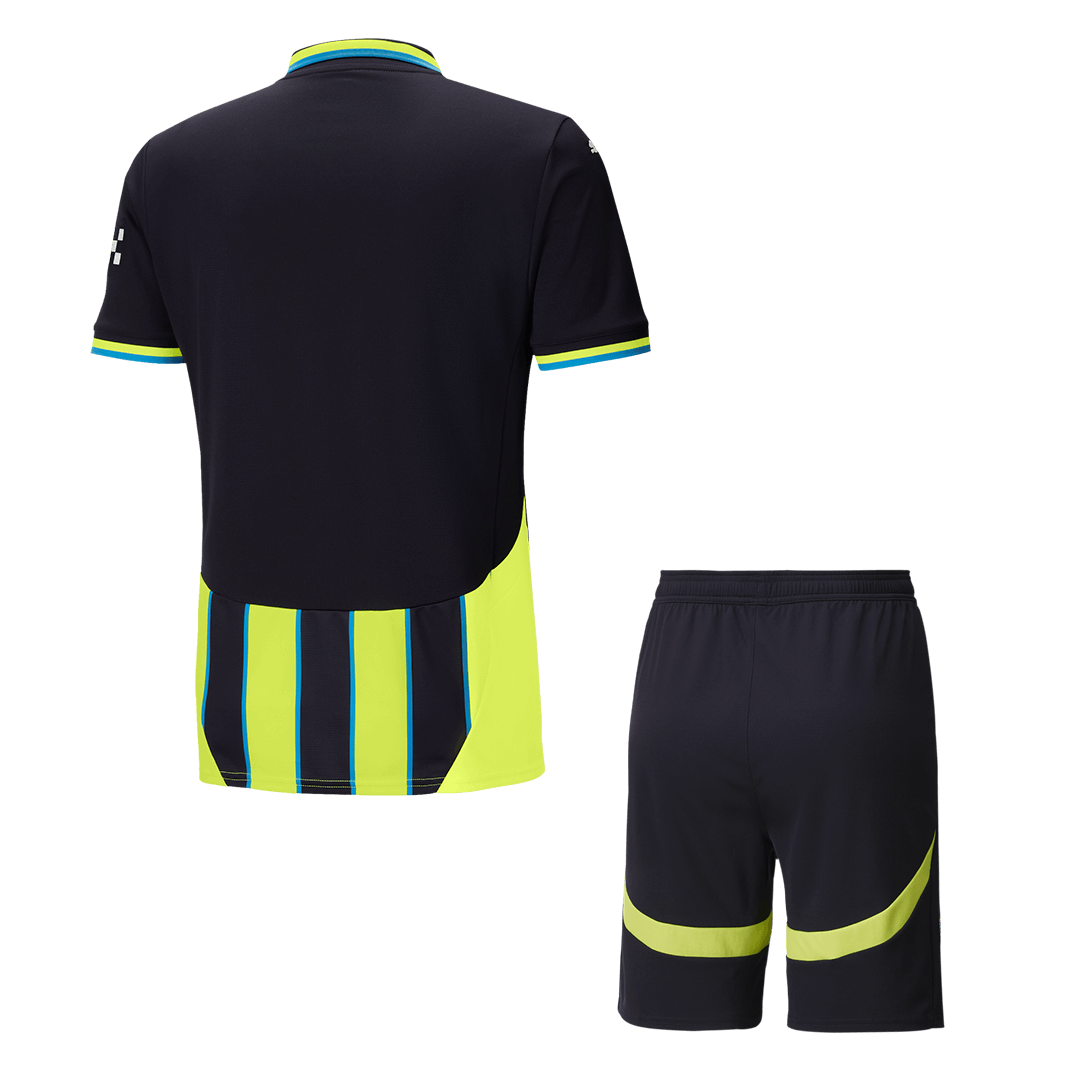 Men's Manchester City Away Jersey (Jersey+Shorts) Kit 2024/25-The Jerseys Shop