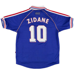 France ZIDANE #10 Home Retro Soccer Jersey 1998-The Jerseys Shop