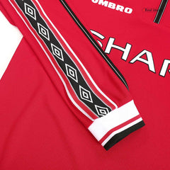 Manchester United Home Retro Long Sleeve Soccer Jersey 1998/99-The Jerseys Shop