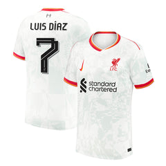 Men's Liverpool LUIS DÍAZ #7 Third Away Soccer Jersey 2024/25 - UCL-The Jerseys Shop
