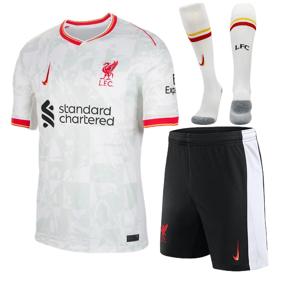 Men's Liverpool Third Away Jersey Full Kit 2024/25-The Jerseys Shop