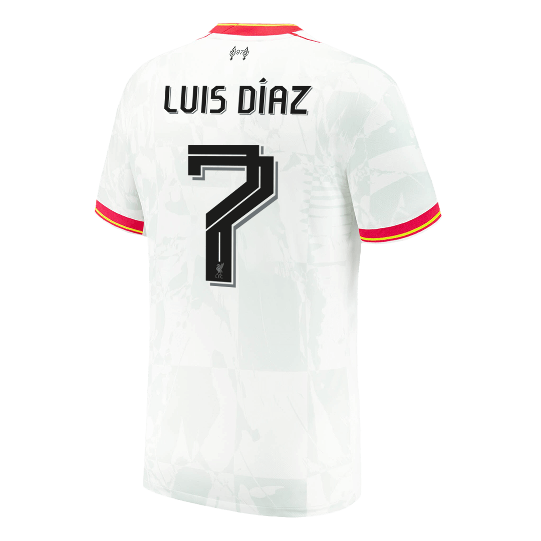 Men's Liverpool LUIS DÍAZ #7 Third Away Soccer Jersey 2024/25 - UCL-The Jerseys Shop