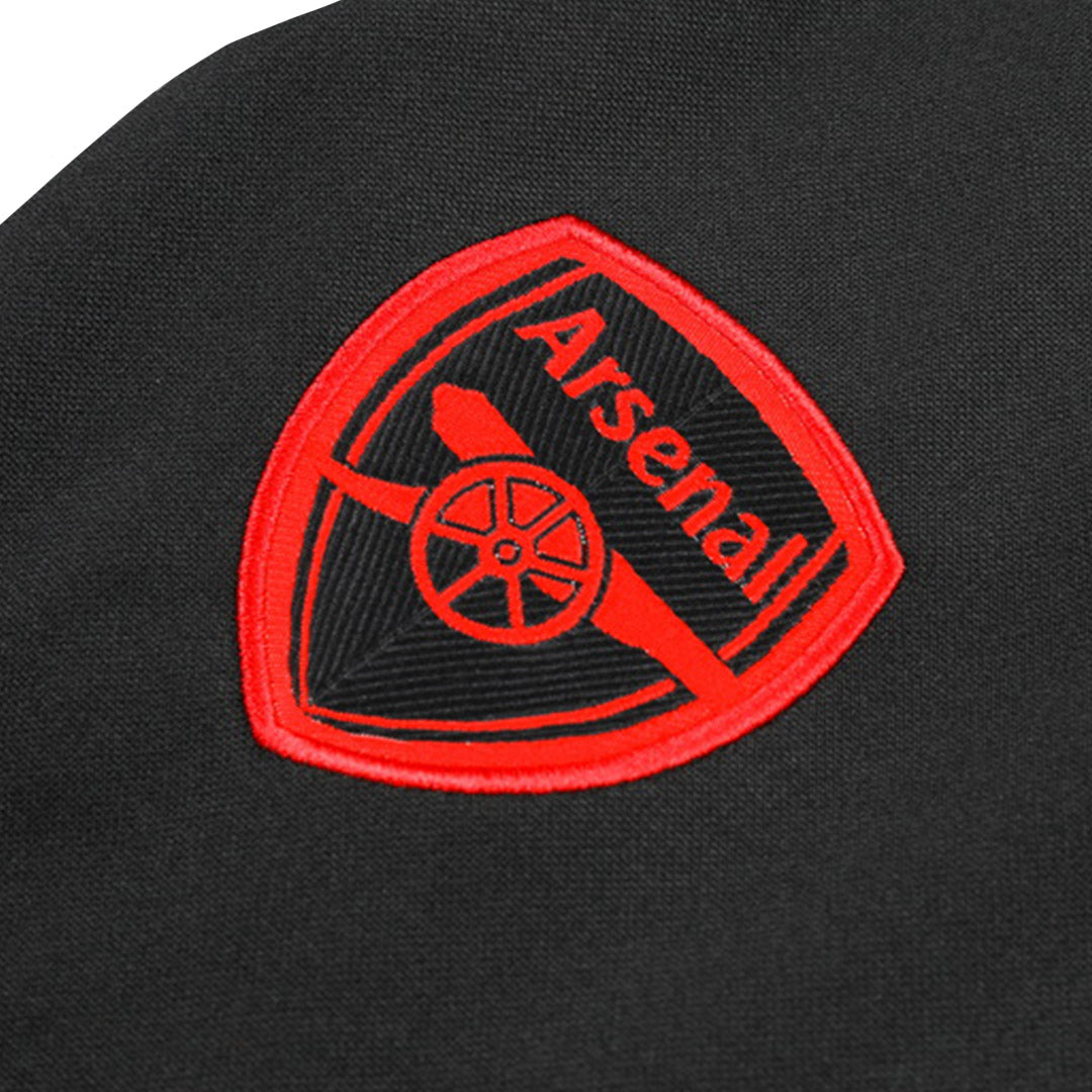 Kid's Arsenal Black Zipper Tracksuit 2024/25-The Jerseys Shop